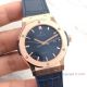 Swiss Grade Copy Hublot Rose Gold Blue Watch Classic Fusion 42mm New Model (2)_th.jpg